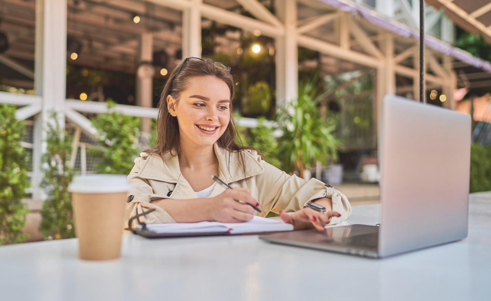 Student reviewing technical indicators on trading platform